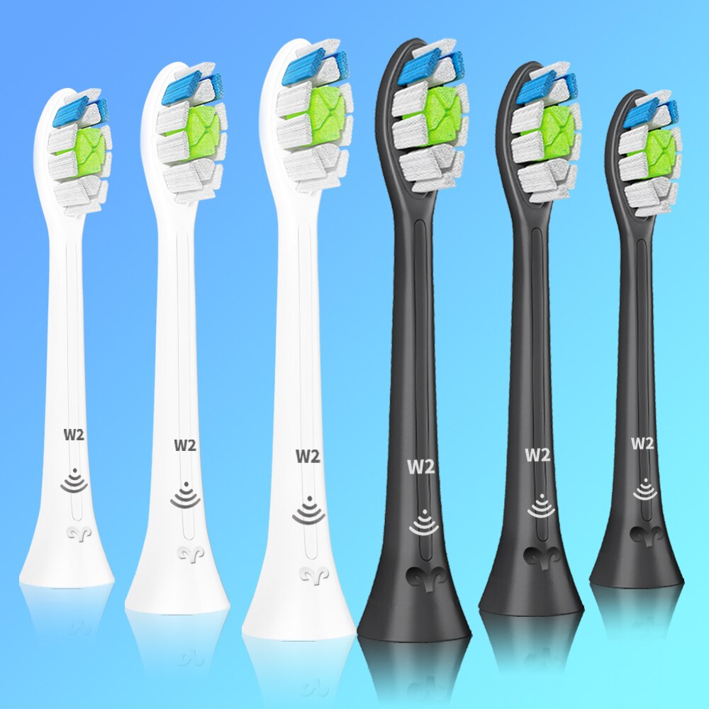 W2 DiamondClean Toothbrush Heads for Phillips Sonicare Electric Toothbrush HX9023 HX6024 HX3220 HX6250 HX6530 HX6730 HX8911