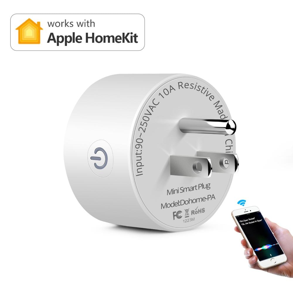 Homekit wi fi casa inteligente eua plug 10a siri controle de voz casa inteligente tomada de parede sem fio tempo remoto para apple homkit
