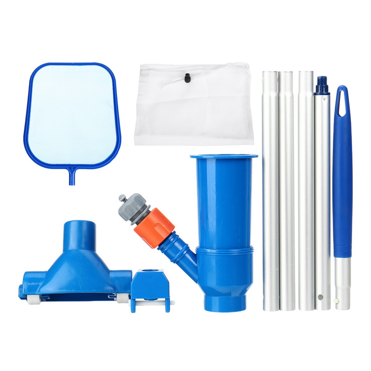 Mini Jet Swimming Pool Vacuum Cleaner Floating Objects Suction Fountain Pond Head Vacuum Brush Cleaner Cleaning Tools: EU Set Type 1