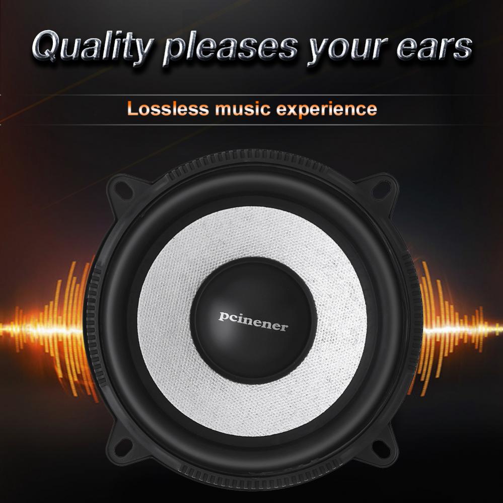 2 Stuks 4/5 Inch Auto Component Luidsprekersysteem 13 Cm 150W Voertuig Deur Auto Audio Stereo luidsprekers Set HiFi Met Tweeter Crossover