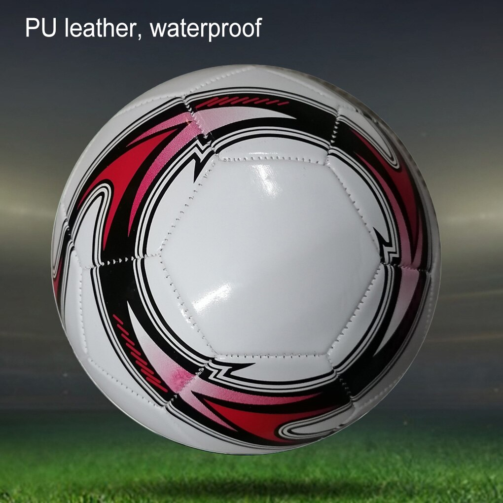 Pu leather football ball, adult school professional footballs, size e 5 outdoor portable training sport white