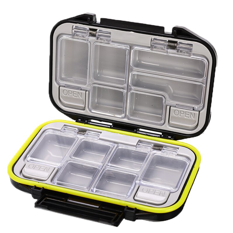3 Style Fishing Tackle Box Waterproof Double Layer Compartments Fishing Lure Hook Storage Case Accessories