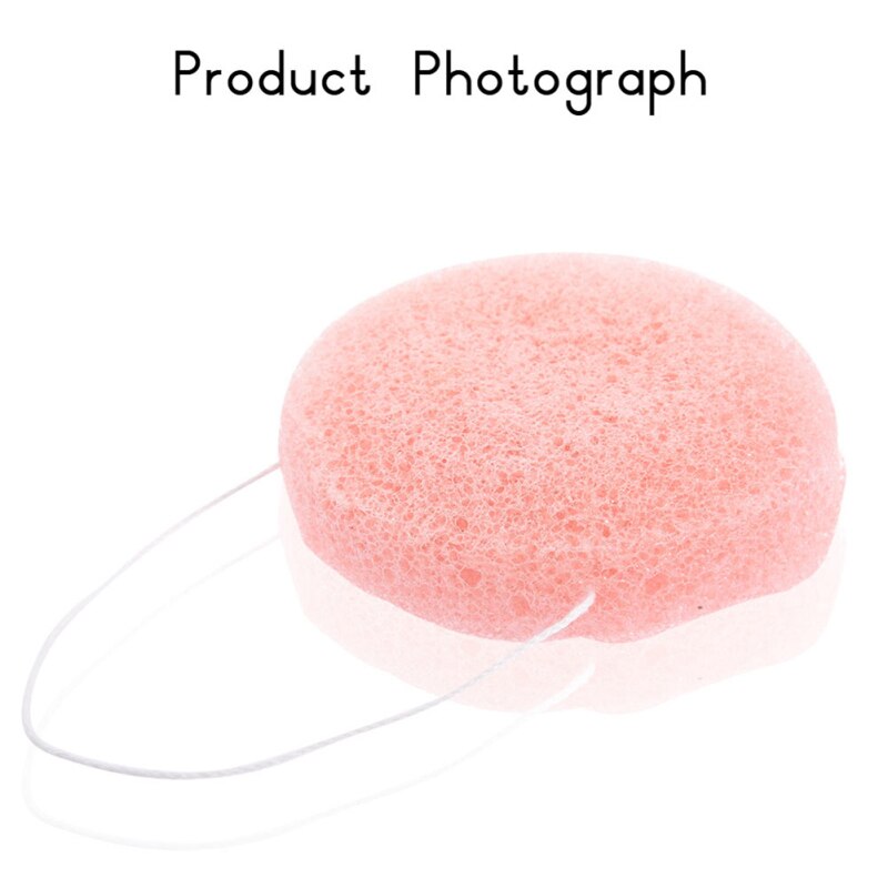 Konjac Sponge For Washing Face Round Facial Cleansing Exfoliator Bathing Puff Cleanser Tool Wash Flutter Fiber Face Puff TSLM1