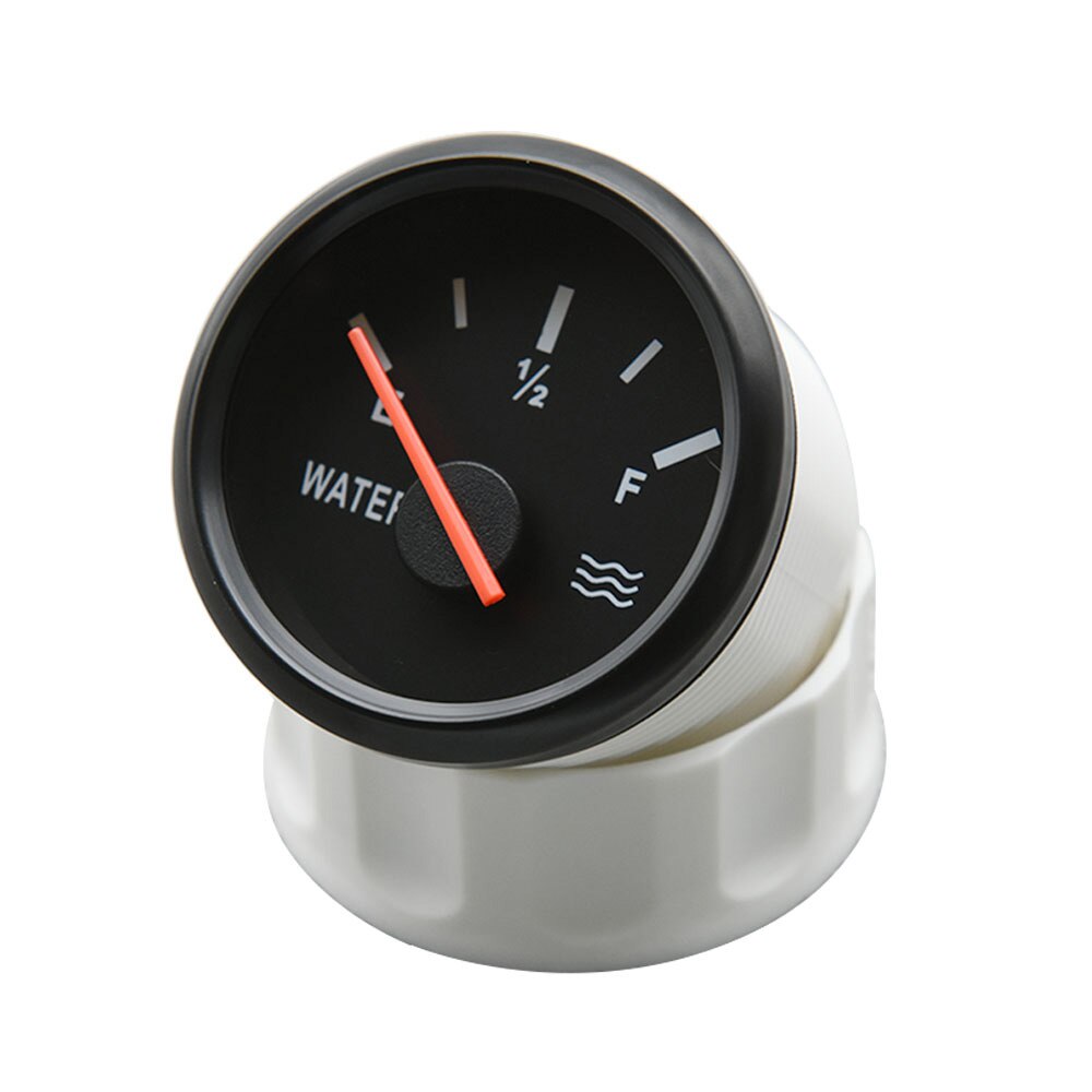 Red Backlight 52MM Water Level Gauge with Water Level Sensor 100-500MM 0-190Ohm Water Tank Level Indicator Meter Pointer Gauge
