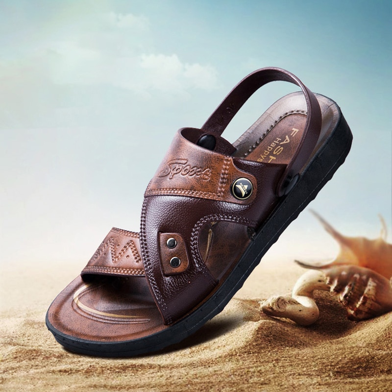 Zomer Sandalen Mannen Outdoor Casual Mannen Schoenen Antislip Ademend Strand Sandalen Twee Manieren Dragen Schoenen Sandalias hombre