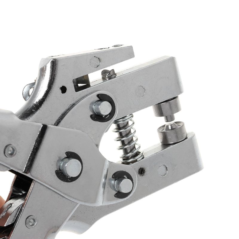 Practical Belt Rivet Hole Punch Plier With 100pcs Eyelet Hollow Press Grommets Craft Tool For Leather Strap
