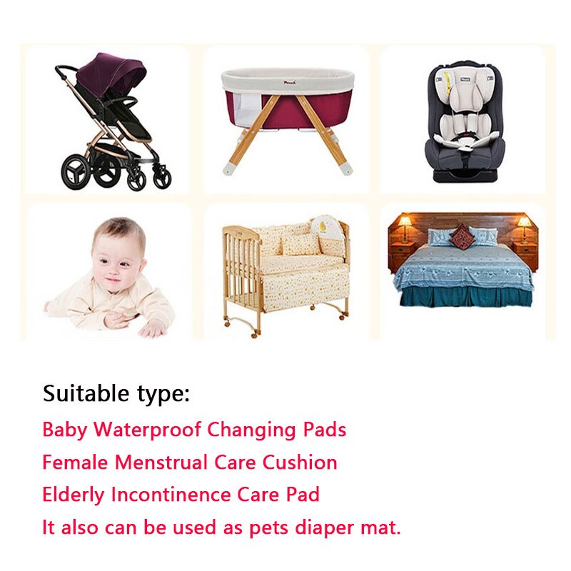 Luier verschoningsmat 20/40/100 stuks absorberende waterdichte wegwerp luier papieren mat baby borstvoedingsmat voor baby kind volwassene
