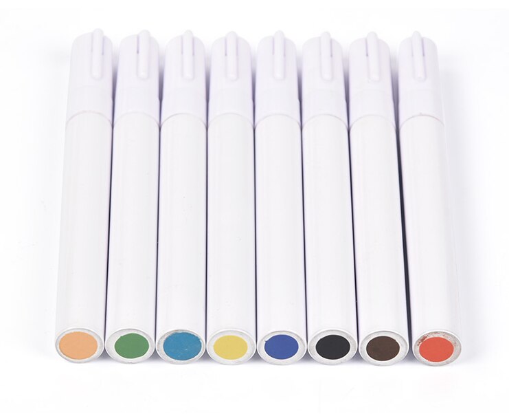 Outils de poterie 8- couleurs, stylo marqueur sous glaçure, pigment céramique sous glaçure, peinture à faire soi-même, stylo spécial, peinture par points, artisanat: 1 ensemble  of 8 couleurs