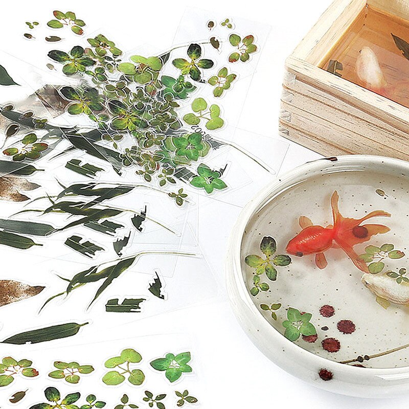 Pinturas de resina 3D para manualidades, pegatinas de pequeños peces dorados para artesanía de resina epoxi JS22, 10 Uds.
