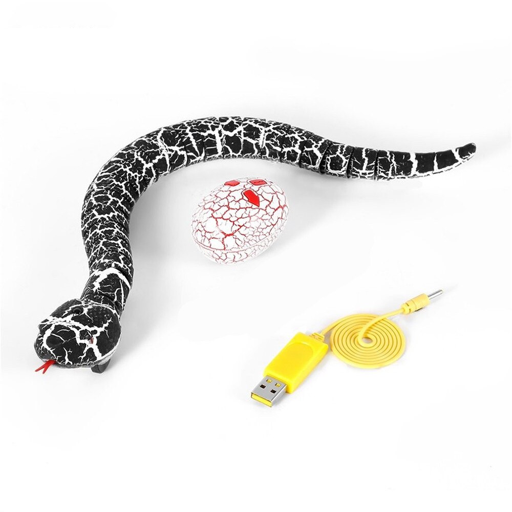 Serpent télécommandé à infrarouge RC, jouet et œuf de chat, serpent à sonnette, Animal, tour effrayant, jouets pour enfants, nouveauté drôle,