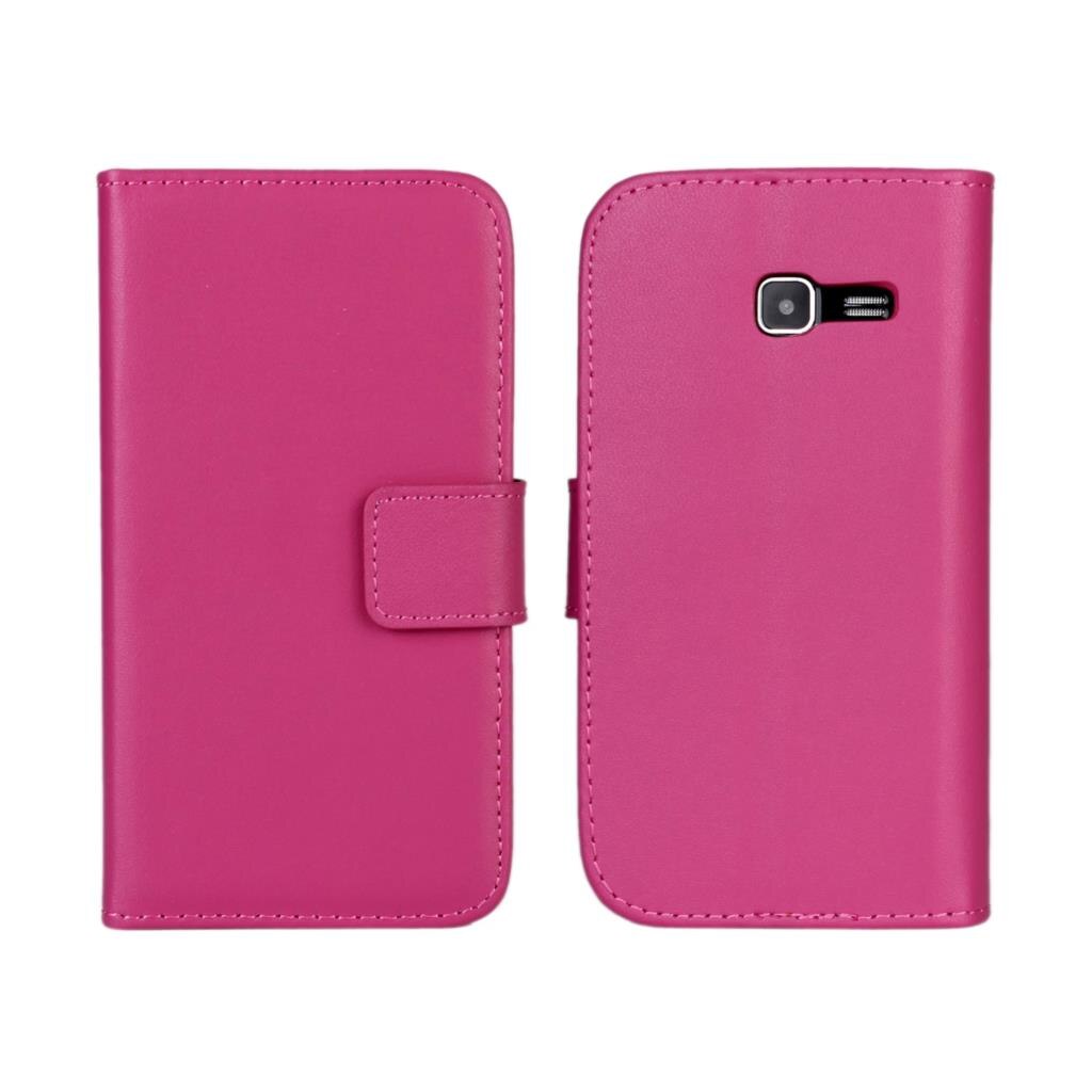 S7390 Card Holder Holster Wallet case For Samsung Galaxy Trend Lite S7390 Magnetic Flip Cover Leather case Retro Phone bags: Lavender