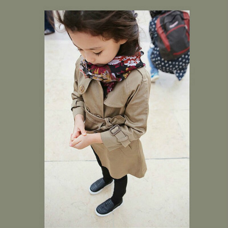 Meisjes Jassen Mode Double-Breasted Katoen Jassen Mantel Kids Trenchcoats Meisjes Lange Mantel Herfst Kinderen Kleding CC147