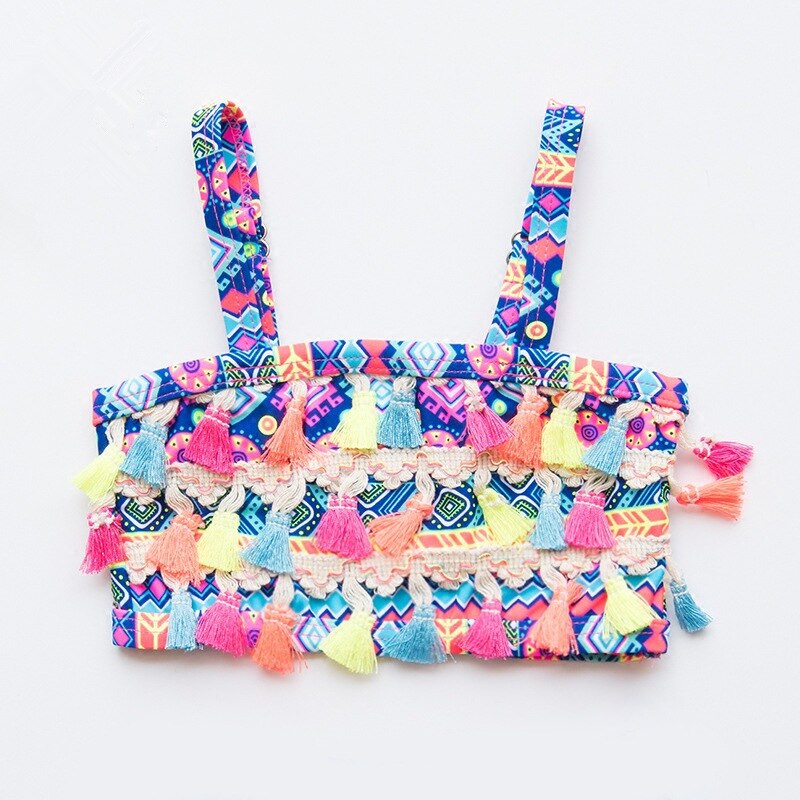 Ins børne badedragt pige split baby 3- år national vind børn strand wear kvaster badedragt dejlig prinsesse bikini sæt  yz20043