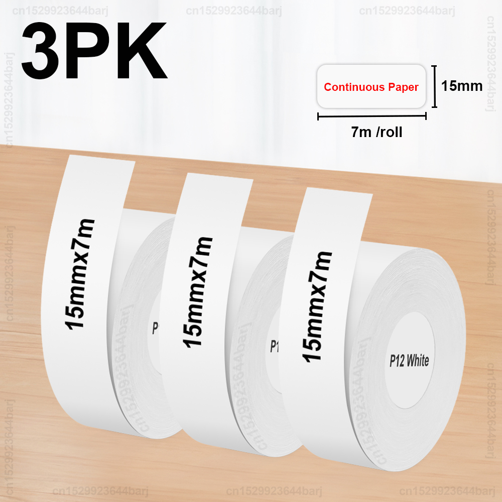 P12 Thermal Label Printer Similar as D11 D110 D101 Marklife P12 Inkless Label Maker Adhesive Label Machine with Continuous Paper: Silver