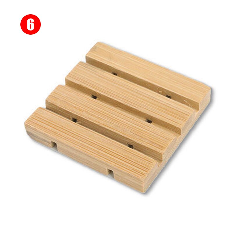 Jabonera de madera con soporte de bandeja de jabón, plato de rejilla para jabón, contenedor portátil para el hogar y el baño HR: 6