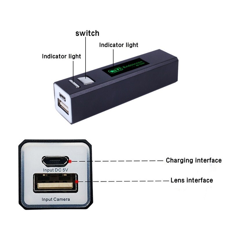 1200 P Endoscoop Camera 2MP HD Wifi Endoscoop 2 M 3.5 M 7 M 10 M USB Inspectie Camera Waterdicht borescope Camera Harde Kabel Buis