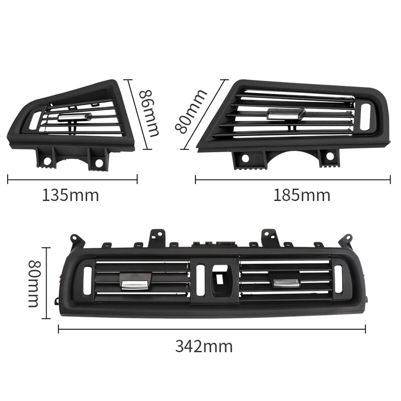 Auto Klimaanlage entlüften Zubehör für BMW F10 F11 F18 5 Serie 520i 525i 528i 530i Auto Vorderseite Konsole Zentrum kühlergrill