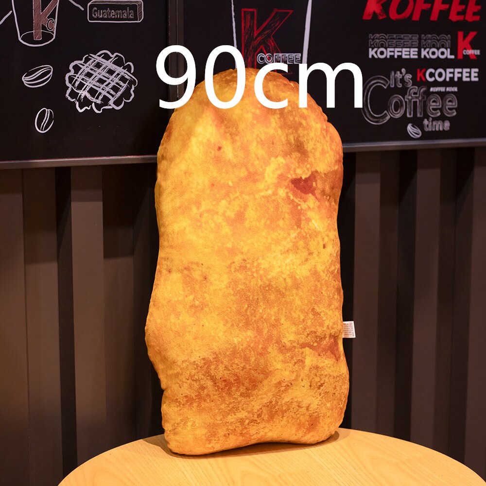 Creatieve Speelgoed Grote Kip Nuggets Kussens Knuffel Cartoon Grappig Simulatie Kip Nugget Drumstick Kussen: 90cm