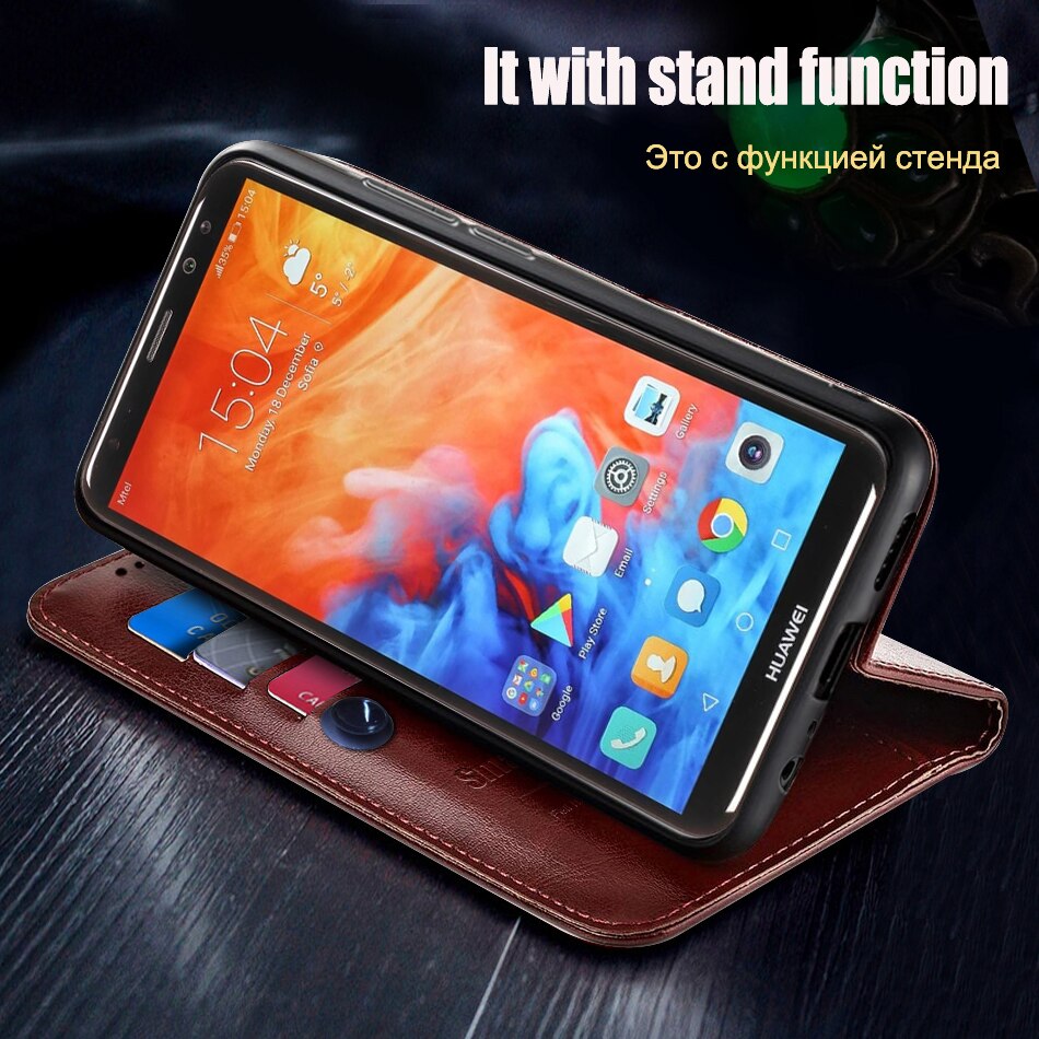 Voor Huawei Mate 10 Lite Case Mate 10 Lite Lederen &amp; Silicone Cover Voor Huawei Nova 2i Case Nova2i Zachte tpu Coque Flip Boek Stijl