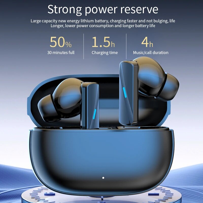 Écouteurs Intra-Auriculaires Sans Fil Bluetooth 5.3, Oreillettes avec Micro, Mise à Jour, Casque de Musique HD, Sauna, Mains Libres