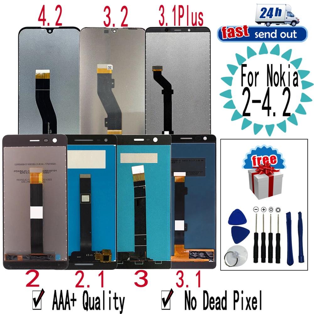 LCD For Nokia 2 2.1 3 3.1 3.2 4.2 LCD Display Touch Screen Digitizer Assembly Replacement For Nokia 3.1Plus