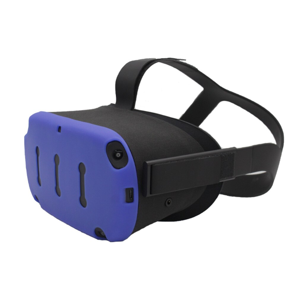 Easy Install Replacement Part VR Face Pad Set Silicone Non Slip Lightproof Head Cover Front Protective Shell For Oculus Quest
