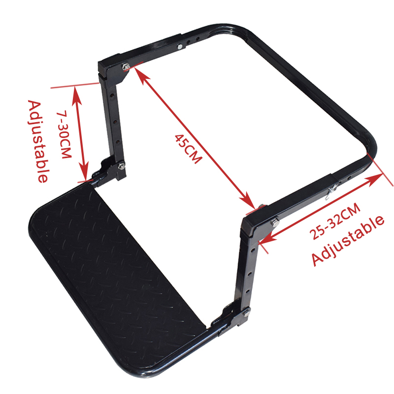 Protable Folding SUV MPV Car Stairs Tyre Mount Steps Ladder For Vehicle Roof Racks Bike Luggage Car Travel