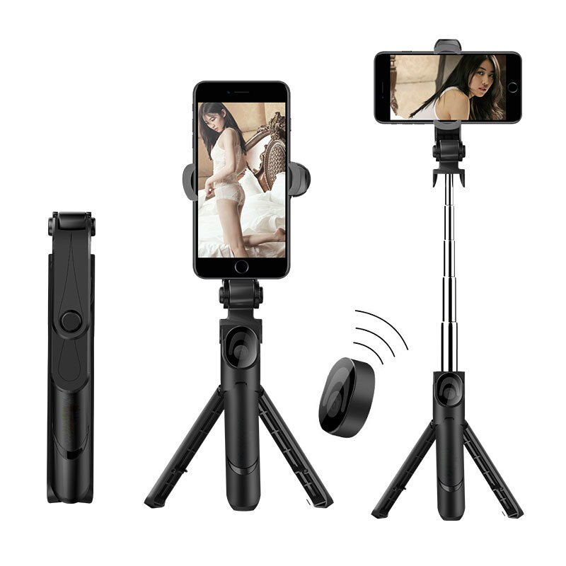 3 in 1 selfie-stick, ausziehbares einbeinstativ mit bluetooth-fernbedienung für smartphones