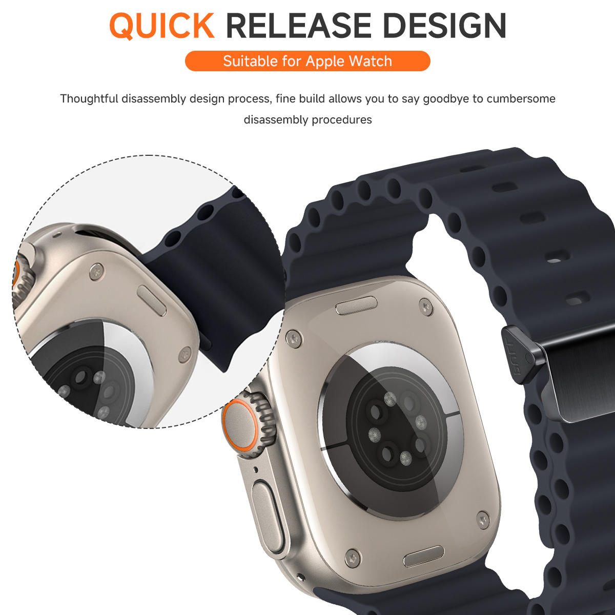 Cinturino per Mela guarda ultra gruppo musicale 49mm 44 45 41 42 46 40mm 38mm 44 45 mm 1:1 Cintura oceano originale serie iWatch 10 9 8 7 cinturini se