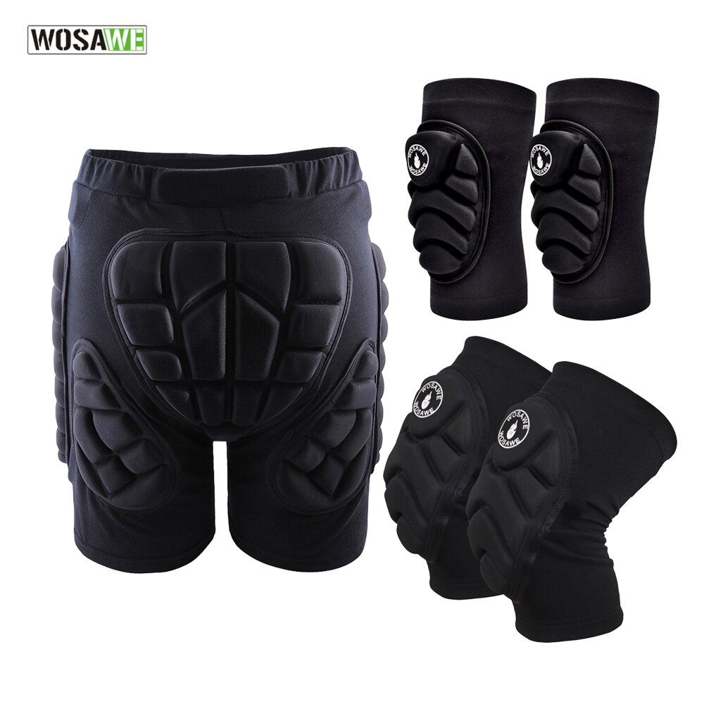 WOSAWE Outdoor narty sportowe Skate Snowboard ochrona narciarstwo Protector ochraniacze na kolana łyżwiarstwo ochronne Hip wyściełane spodenki XS-3XL