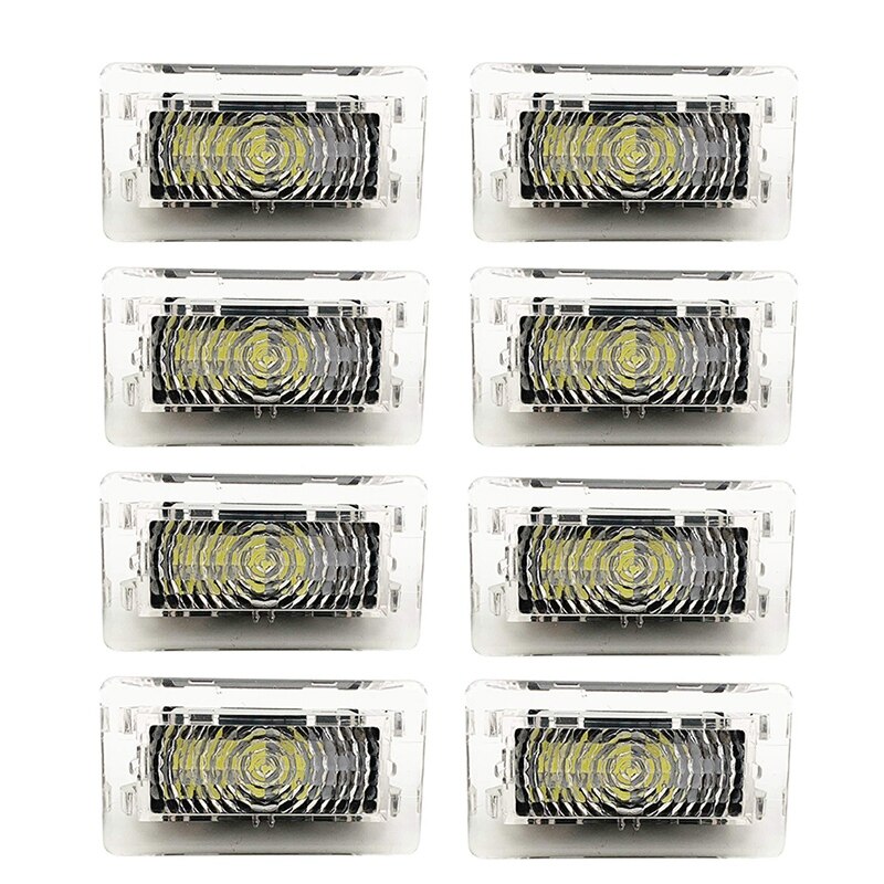 8Pcs Led-lampen Kit Kofferbak Frunk Licht Voor Tesla Model 3 S X Ultra Heldere Plug Vervanging led Interieur Lamp