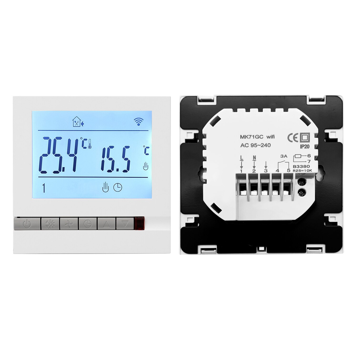 Intelligent LCD Programmable Inddor Floor Heating Room Thermostat for Floor Room Temperature Controller Device