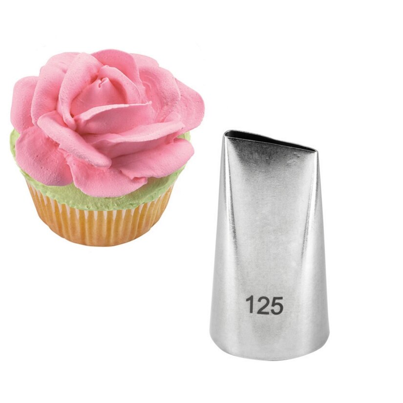 125 # Bloemblaadje Tips Rvs Icing Piping Nozzles Cake Decorating Pastry Tip Sets Cupcake Gereedschap Bakvormen