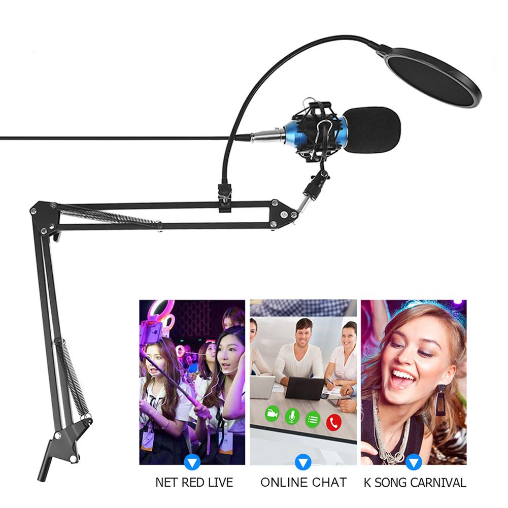 Bm -800 mikrofon 3.5mm kabelgebundenes kondensatormikrofon für aufnahmen