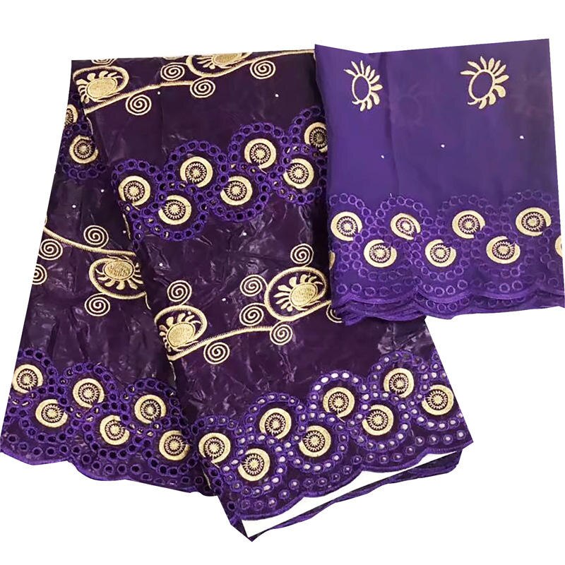 Bassin tissu brodé bazin riche getzner riche tissu avec des trous de coupe tulle dentelle blouse pour les femmes robe tissu africain BL290