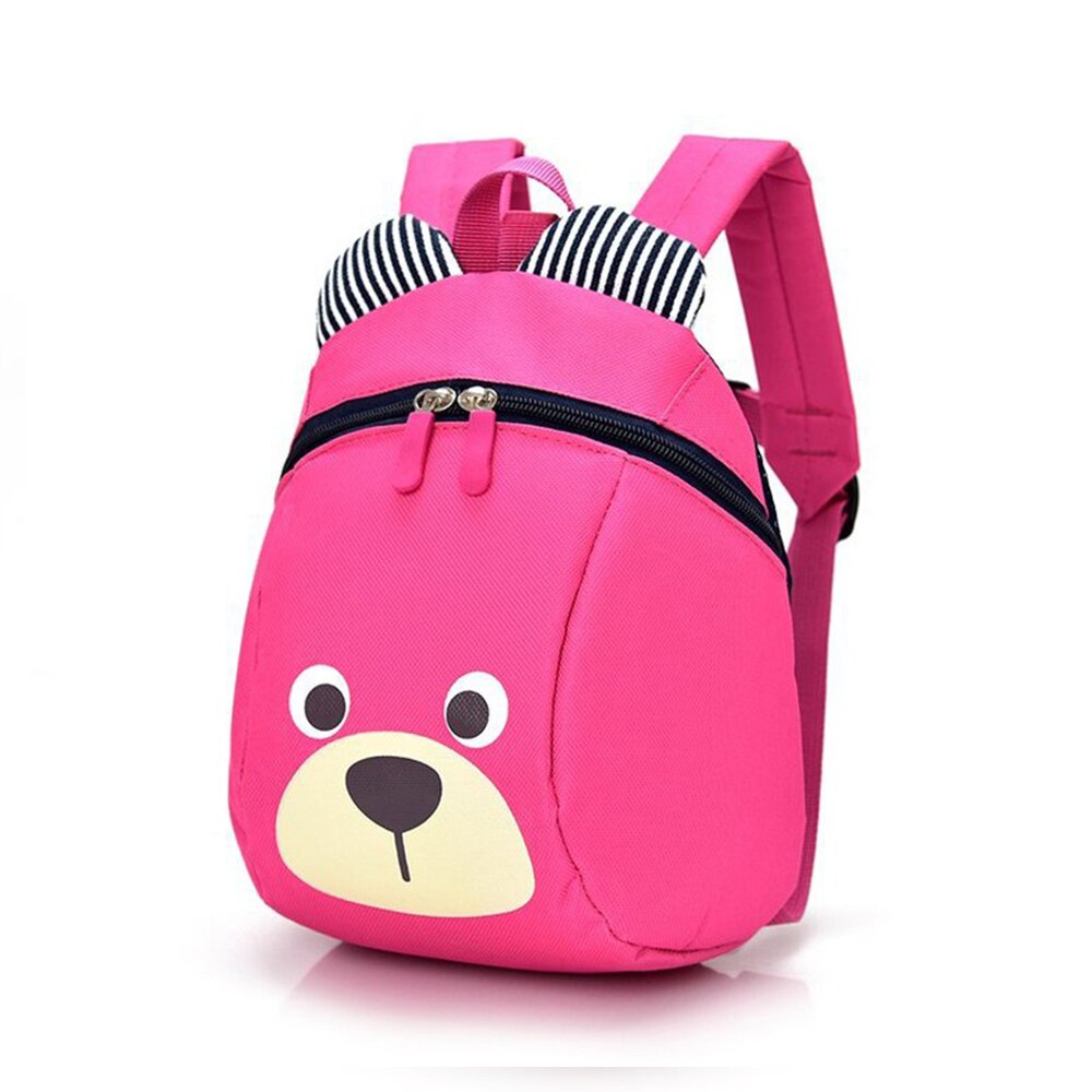 Cartoon kinder schooltassen kleuterschool jongens en meisjes 1-5 jaar oude kinderen rugzak 3d cartoon school studenten mooie beren tas: Roze