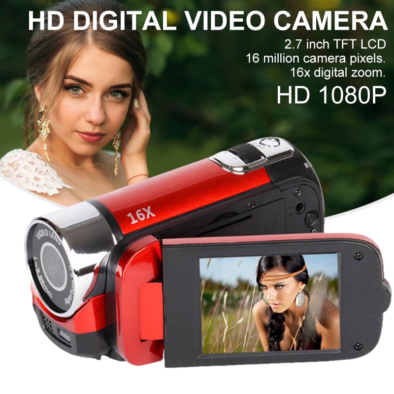 Full HD 1080P 16X Zoom numérique 16MP enregistreur vidéo caméscope DV caméra Portable Cam PUO88