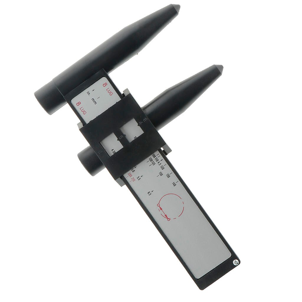 1 Pcs PCD Gauge Ruler Rim Car Wheel Bolt Pattern Measuring Gauge Tool Hole 4 5 6 8 Lug