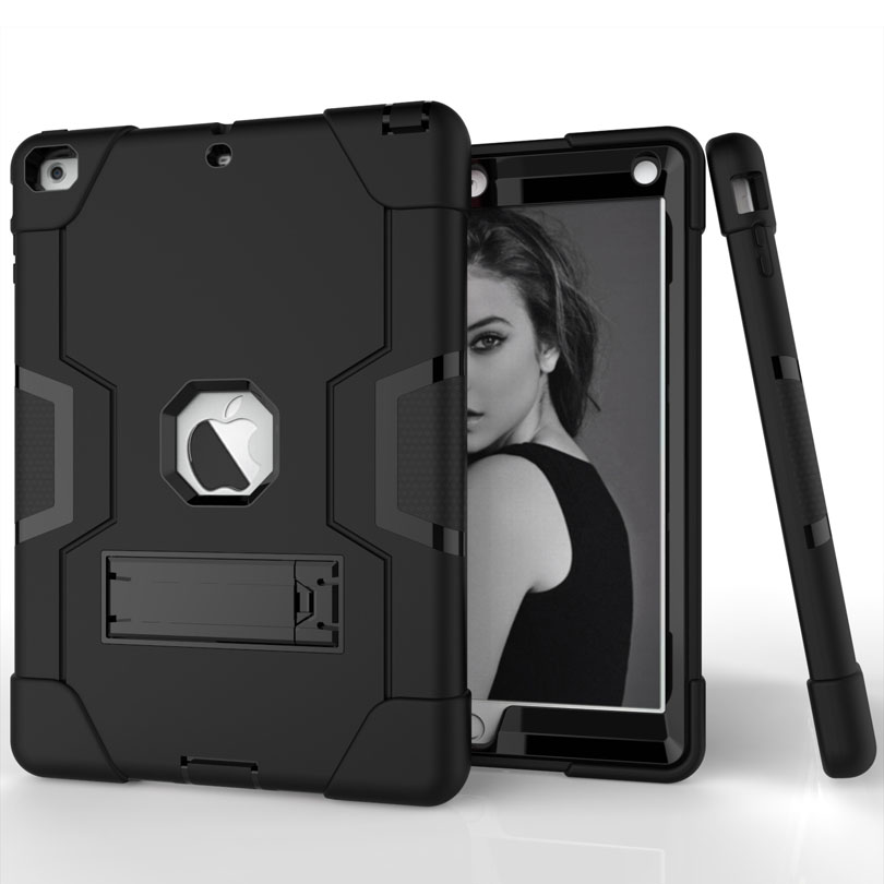 Armor Case Voor Ipad 4 3 2 9.7 Heavy Duty Silicone Tpu + Pc Hard Stand Shock Proof + screen Protector IP71