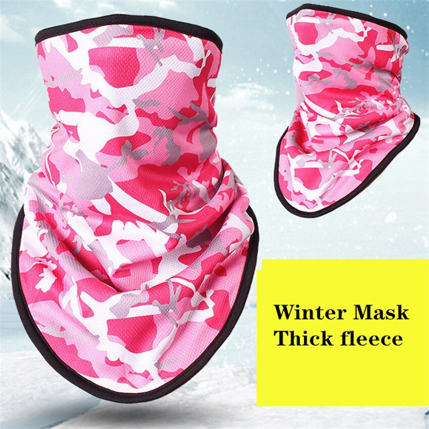 Máscara de esqui inverno velo ciclismo snowboard bandana headwear 3d lenço engraçado pescoço triângulo bicicleta engrossar quente babadores rosto