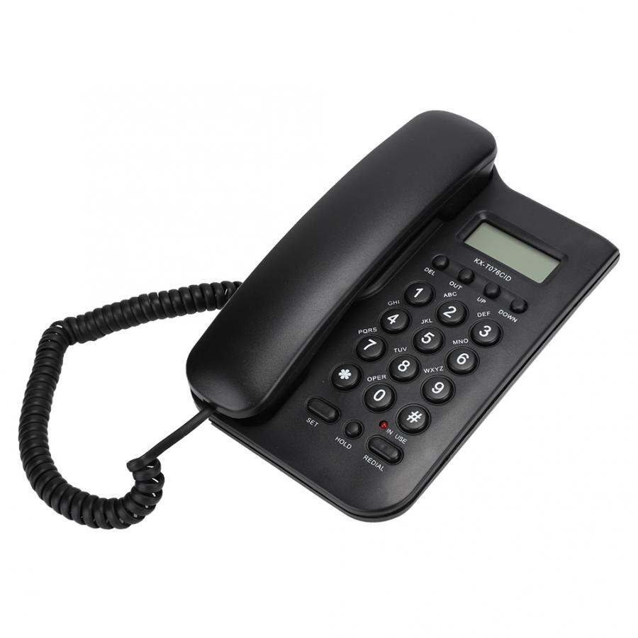 Telefon Stacjonarny VBESTLIFE - Telefon Biurkowy Przewodowy - Podwójny System FSK/DTMF - Do Domu, Hotelu, Firmy