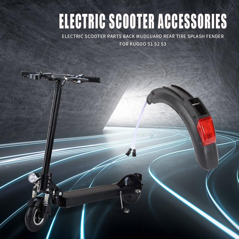 Scooter elétrico acessórios para trás paralama conjunto traseiro pneu respingo fender guarda para kugoo s1 s3 fender traseiro montagem