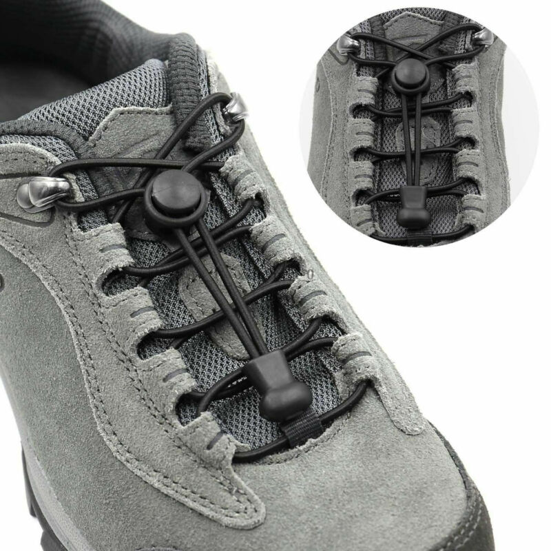 Nyeste uden binde snørebånd elastisk lås sko snørebånd løb jogging lærred sneakers trainer