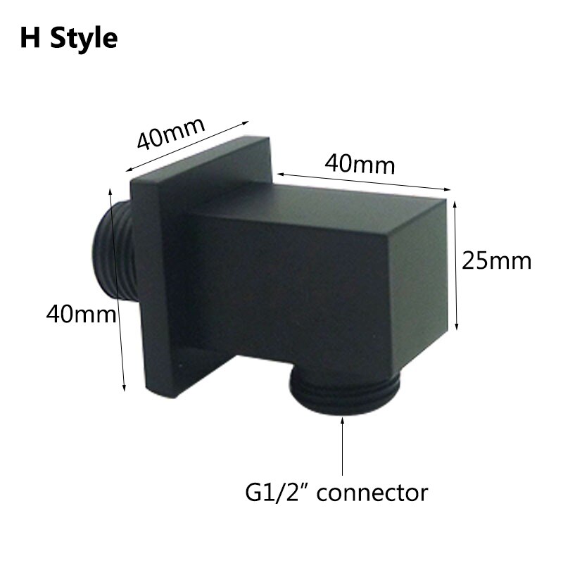 Water Outlet Spout Solid Brass Concealed Shower Plumbing Hose Connector