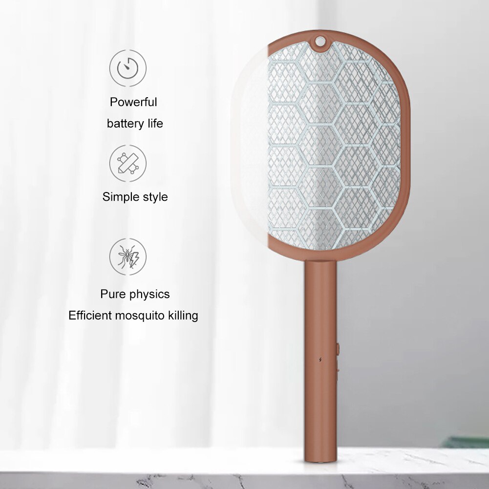 Raquette anti-moustiques électrique, Rechargeable, pour usage domestique, piège à insectes, produit antiparasitaire, 3000V
