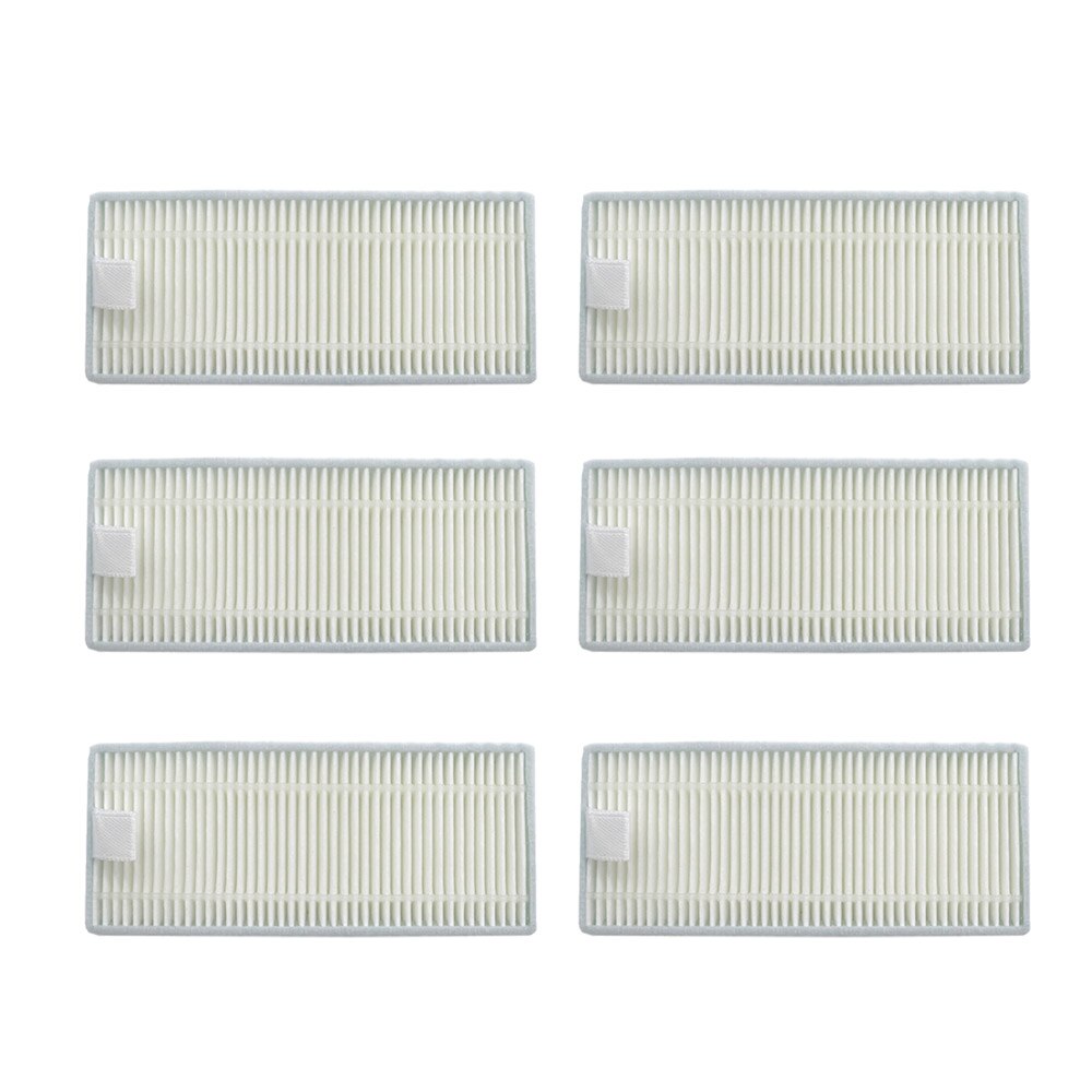 Pack 6 Filtros Hepa para deposito mixto de liquidos de Cecotec Conga Series 4090, 4690, 5090, 6090 y 7090 Filtros HEPA para robot aspirador