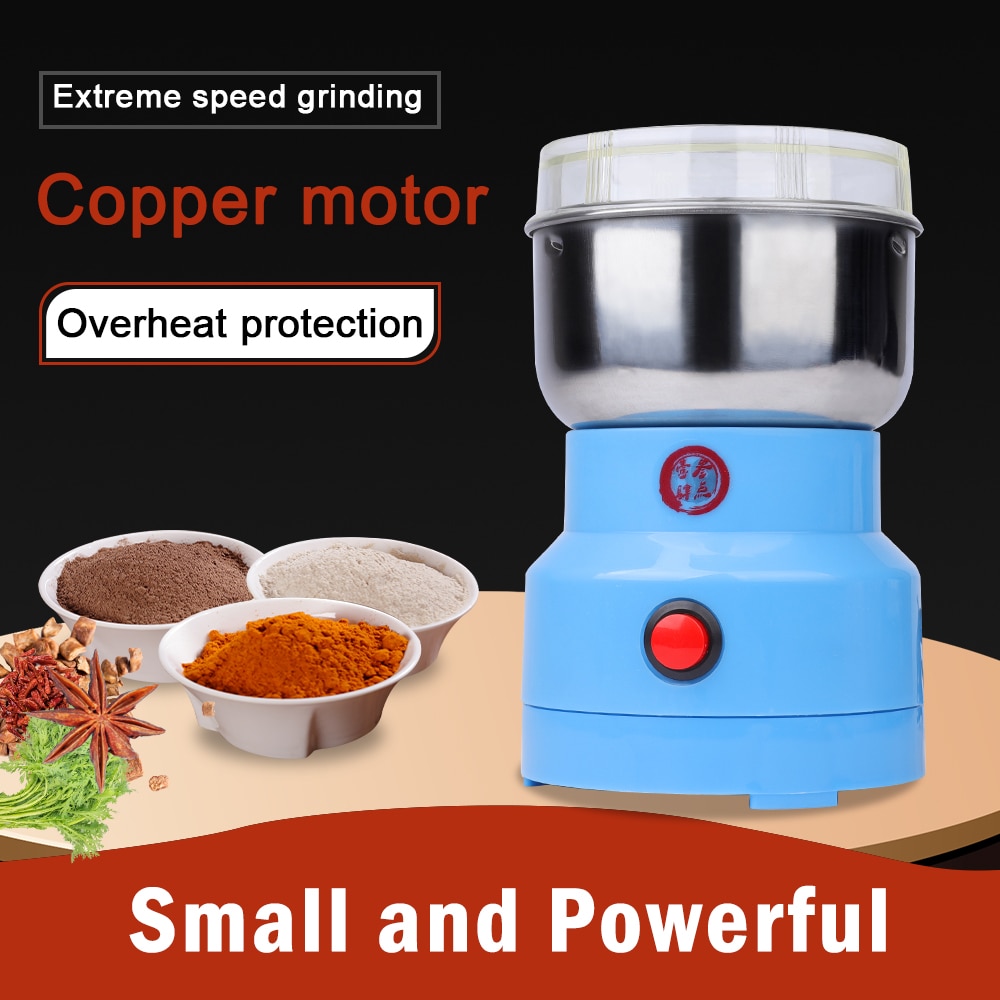Mini Electric Food Chopper Processor Mixer Blender Pepper Garlic Seasoning Coffee Grinder Extreme Speed Grinding Kitchen Tools