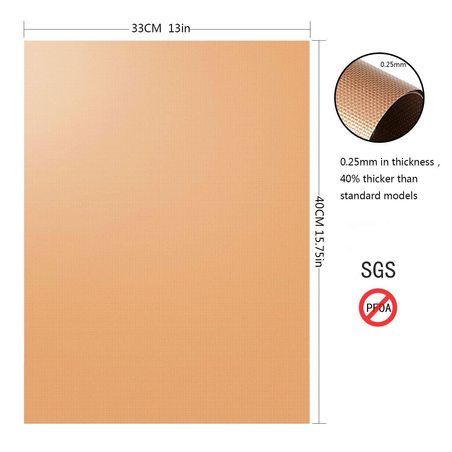 Non-stick BBQ Grill Mat Barbecue Baking Pad Reusable Barbecue Grill Mesh Mat For Outdoor Cooking BBQ Grill Accessories: 40x33 Brown BBQ Mat
