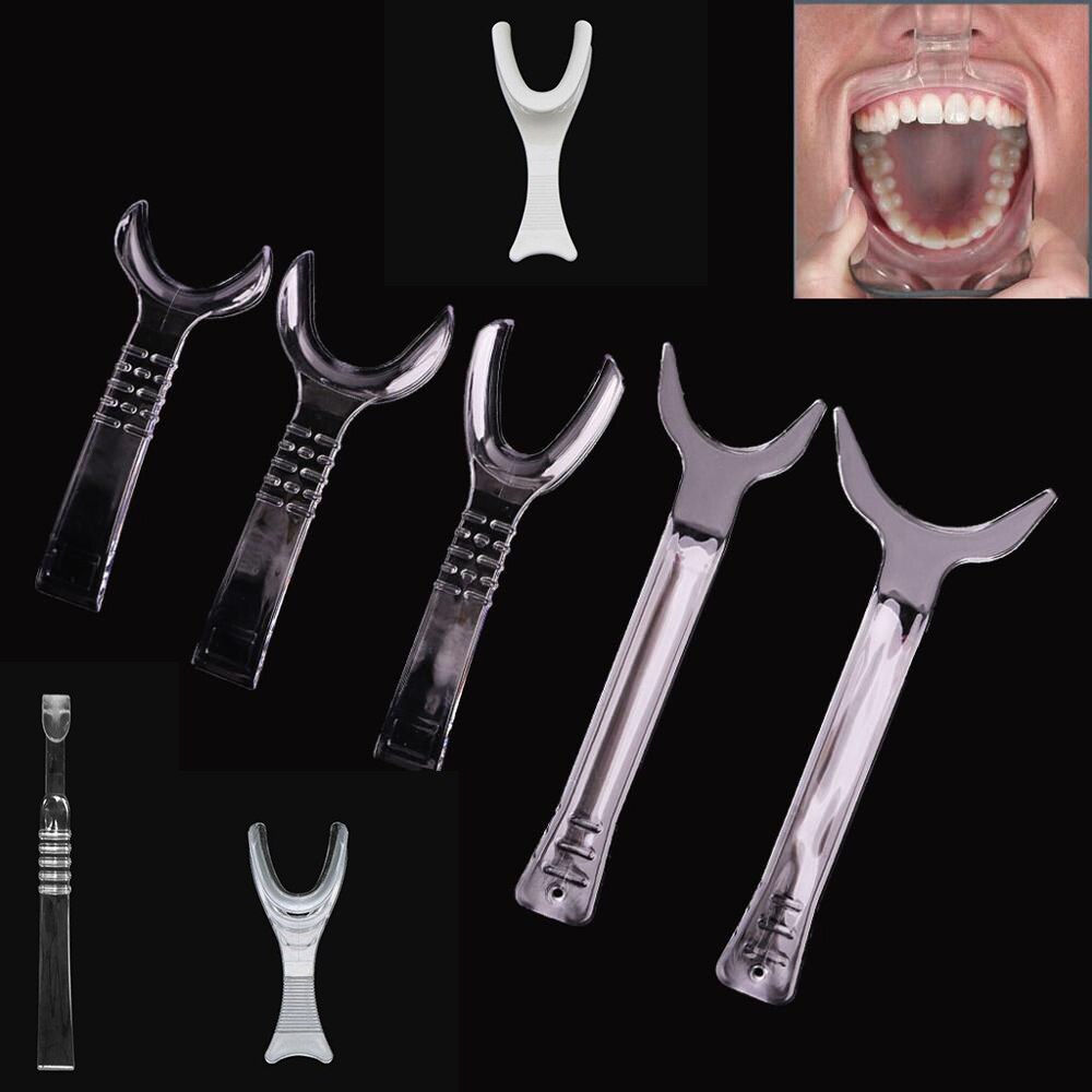 Cesoon 2 Stuks Dental Orthodontische Lip Retractor Intraoral Cheek Retractors Herbruikbare Flexibele 5 Maten