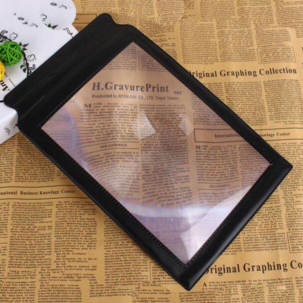 Triple Reading Full Page Magnifier for Elderly Presbyopic Low Vision Aids